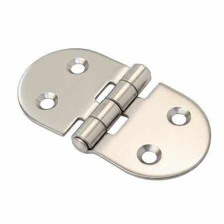 Scharnier A4 flachliegend 76x40mm Edelstahl AISI 316 gestanzt - mit 4 Schrauben