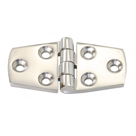 Scharnier A4 symmetrisch Feinguss - Edelstahl 1.4401 mit Schrauben 76.1 x 38 mm