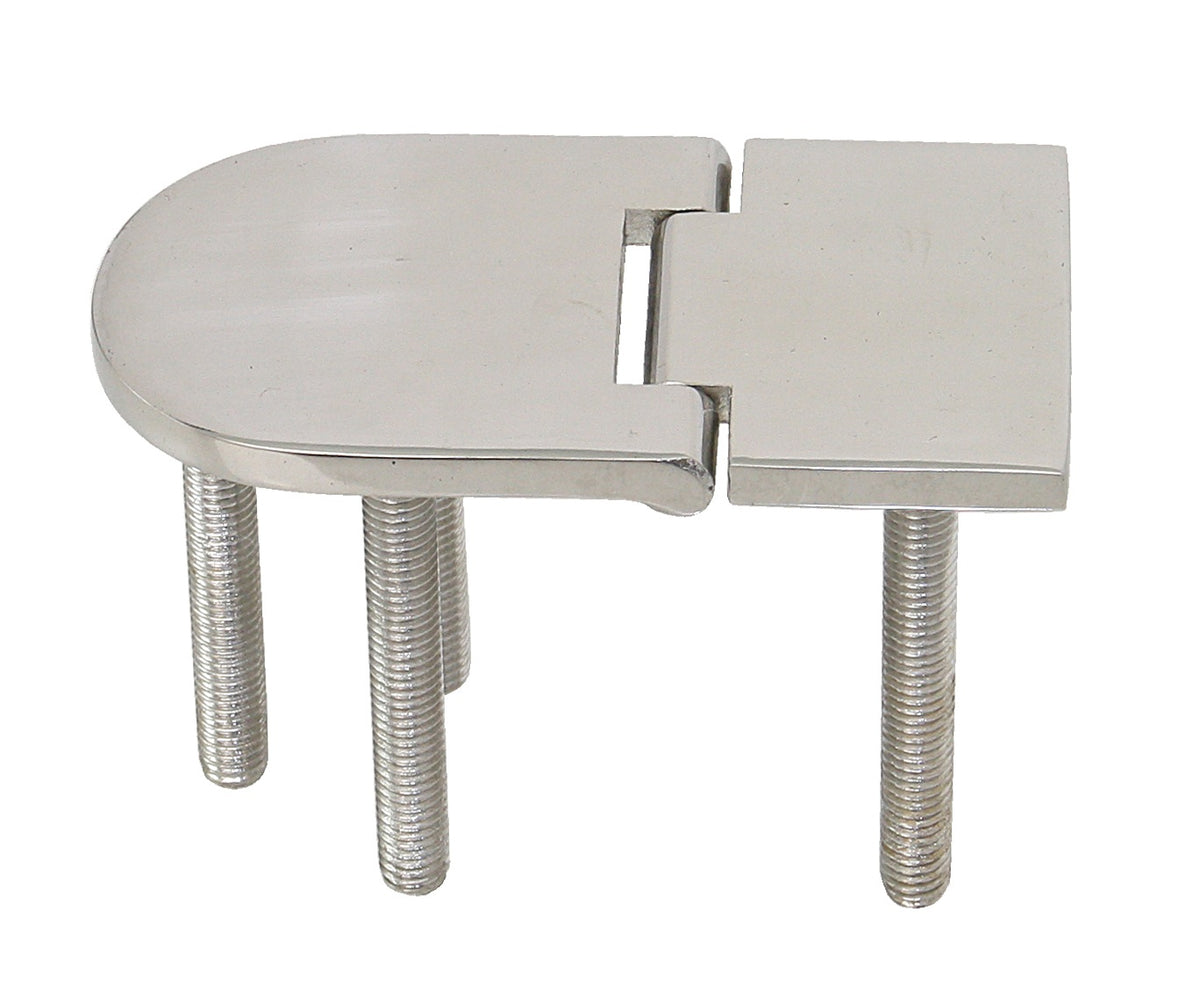 Scharnier mit Gewindebolzen A4 76x40mm - Edelstahl 1.4401 M6x46mm