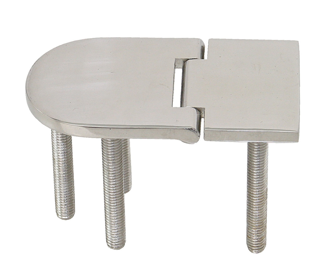 Scharnier mit Gewindebolzen A4 76x40mm - Edelstahl 1.4401 M6x46mm