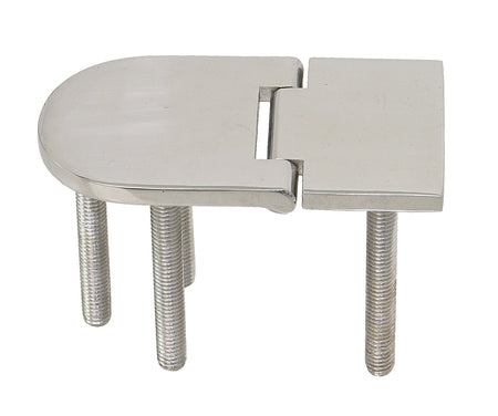 Scharnier mit Gewindebolzen A4 76x40mm - Edelstahl 1.4401 M6x46mm