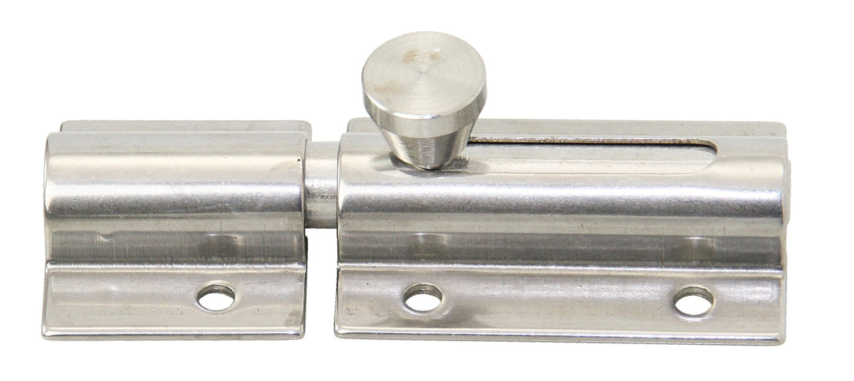 Schubriegel Edelstahl AISI 304 50+30mm mit Gegenplatte