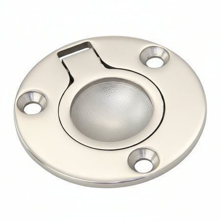 Bodenheber-Einlassgriff rund Edelstahl A4 Ø 50mm - AISI 316 Feinguss