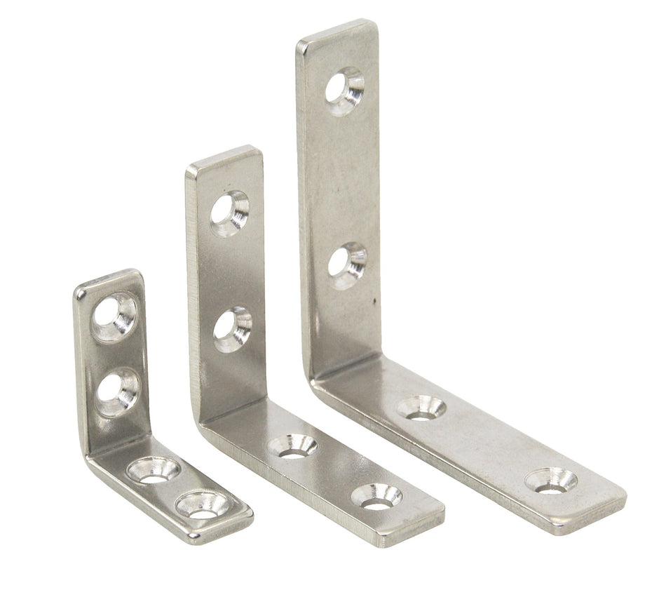 Winkelverbinder Edelstahl A2 matt geschliffen - Boot