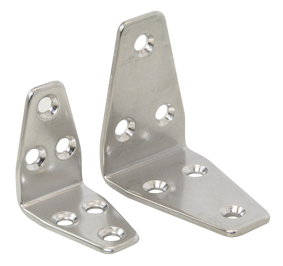 Winkelverbinder trapezförmig Edelstahl A2 matt - Boot