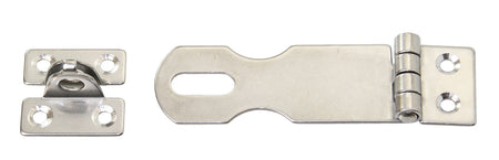 Überfallscharnier mit Augplatte Edelstahl A4 gestanzt - Boot
