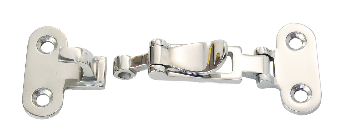 Spannverschluss mit Hakenplatte Edelstahl A4 110x50mm abschließbar