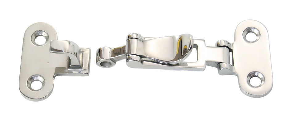 Spannverschluss mit Hakenplatte Edelstahl A4 110x50mm abschließbar