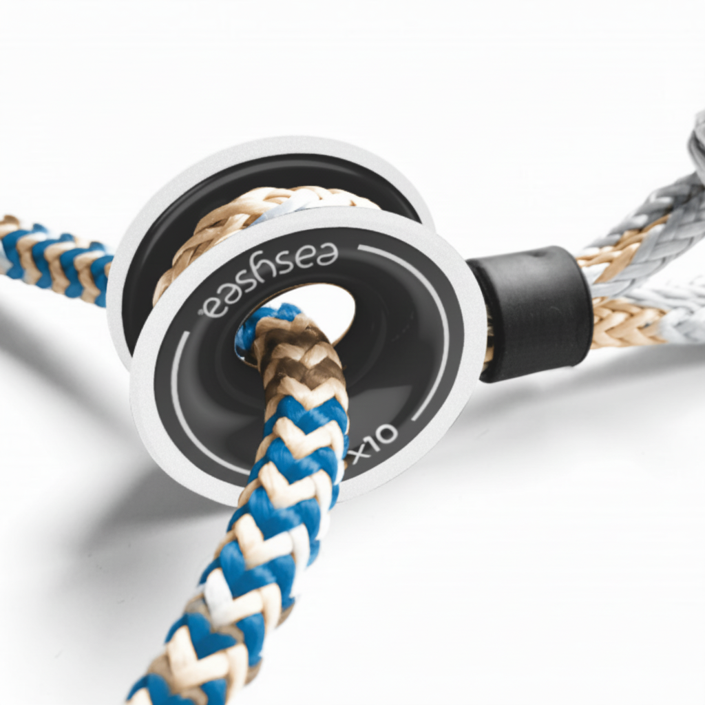 Seil-Rundkauschen OLLI - EASYSEA Aluminium mit EPDM Kantenschutz