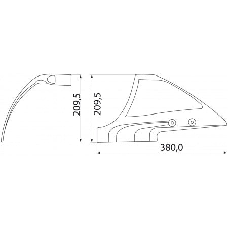 Hydrofoil für Außenborder - 3 Größen für 4-250 PS