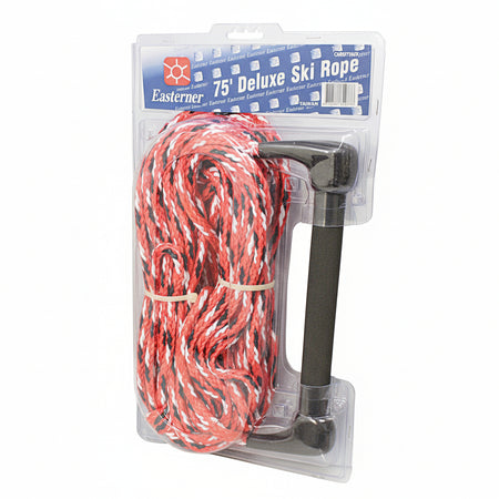 Wasserski-Leine EZ20754 Competition Softgrip – 23m schwimmfähiges Tauwerk 8mm, Softgrip-Griff blau