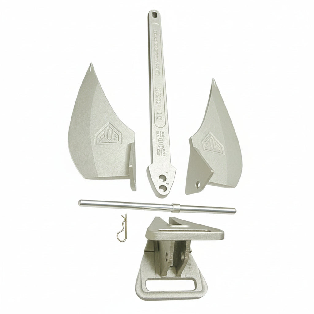 FOB LIGHT Aluminium Anker – Alu-Magnesium-Legierung – 2-4 kg – Lloyd's & Veritas