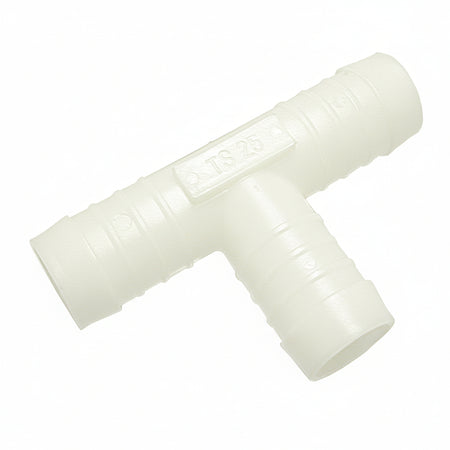 Schlauchverbinder T-Stück POM Weiß - 5er Pack