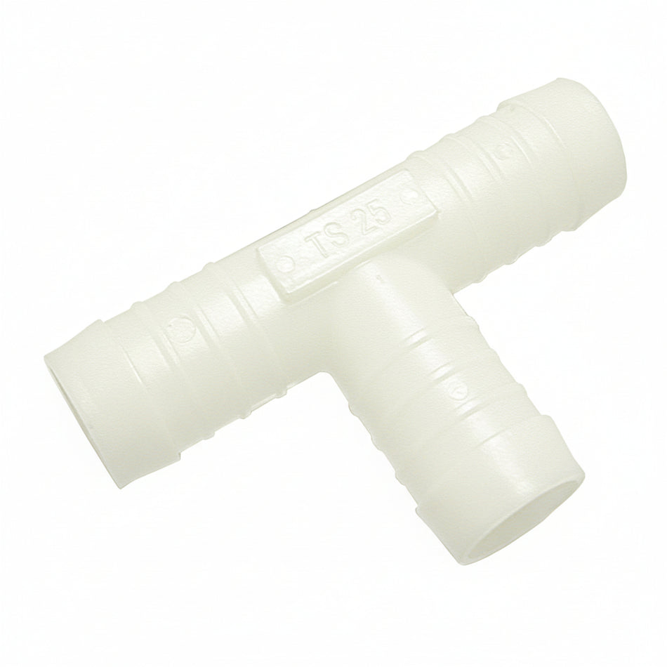 Schlauchverbinder T-Stück POM Weiß - 5er Pack