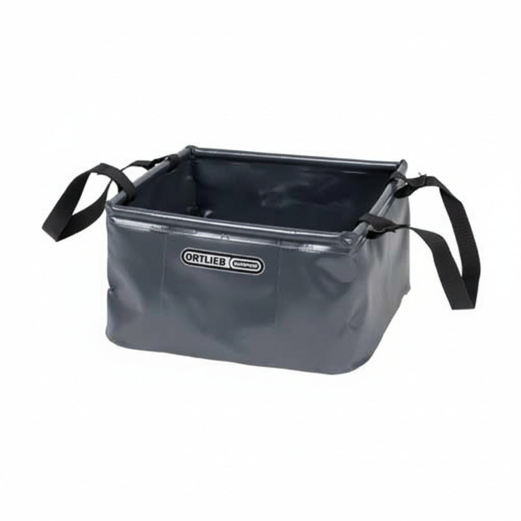 Ortlieb Faltwanne stabile Faltschüssel mit Tragegriffen aus Nylongurtband, PVC-beschichtetes Polyestergewebe, standfest und flach zusammenlegbar
