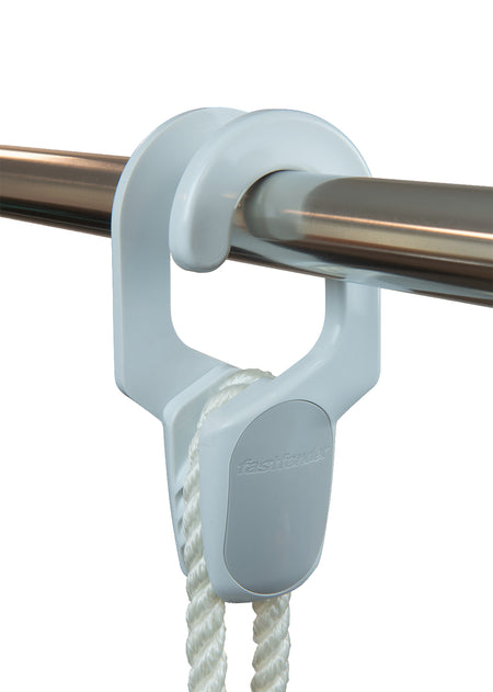 Fenderhalter Fastfender - Revolutionäres Anlegen leicht gemacht Weiß Rohrreling 40 mm