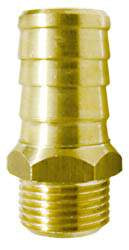 Schlauchtülle mit Außengewinde und Flansch Messing 58 - Typ A und B