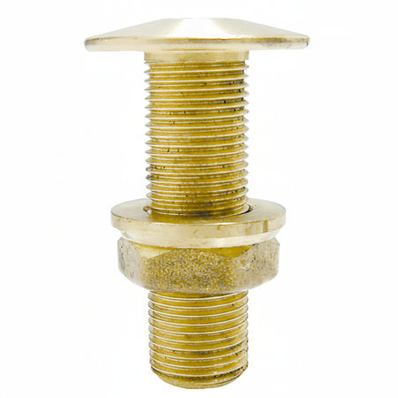 Borddurchbruch Messing 58 Glatter Anschluss 3/8" bis 2"