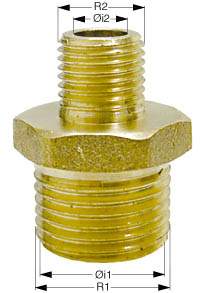 Reduzierstück mit Außengewinde Messing - Verschiedene Größen