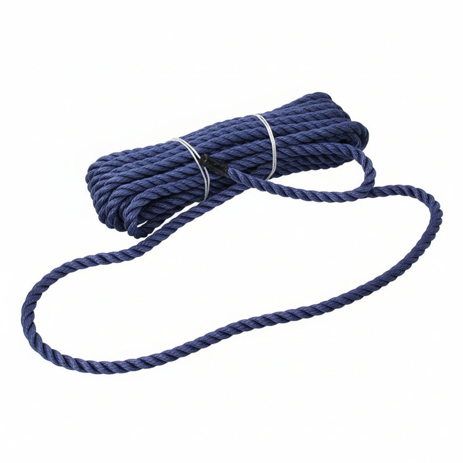 GLEISTEIN GeoPack GeoTwist PP Springleine 3-schäftig mit Auge - GeoProp Polypropylen marineblau
