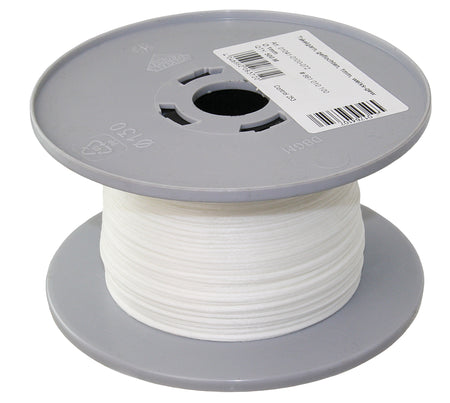 GLEISTEIN Takelgarn gewachst - Professionelles geflochtenes Garn auf Langspulen 1.0 mm weiß