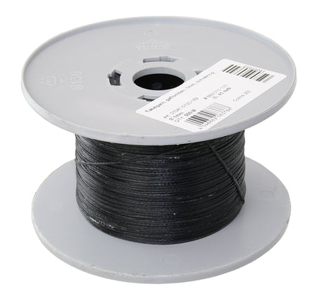 GLEISTEIN Takelgarn gewachst - Professionelles geflochtenes Garn auf Langspulen 1.0 mm schwarz