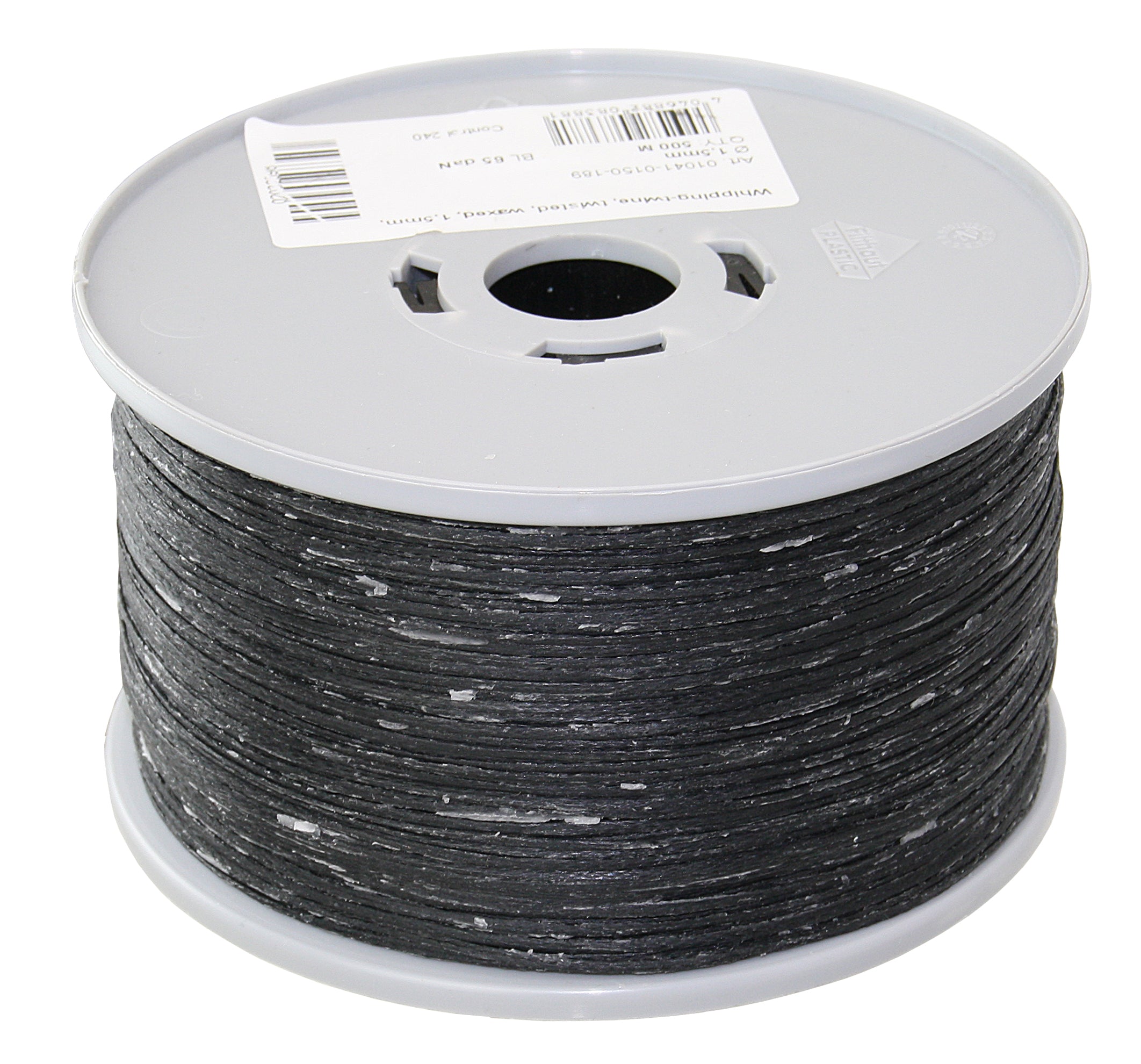 GLEISTEIN Takelgarn gewachst - Professionelles geflochtenes Garn auf Langspulen 1.5 mm schwarz