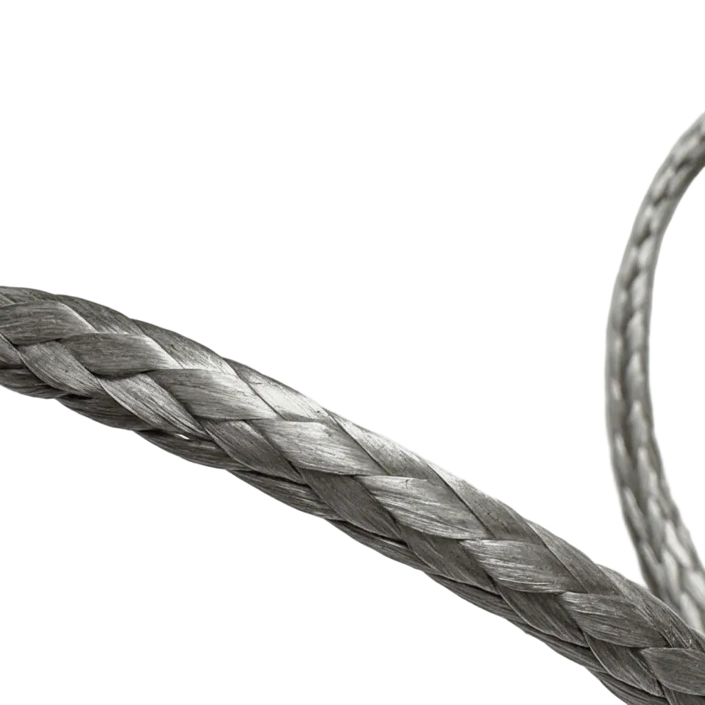 GLEISTEIN DynaOne noveni – Dyneema SK99 12-fach Geflecht Tauwerk, Nahaufnahme der Seilstruktur
