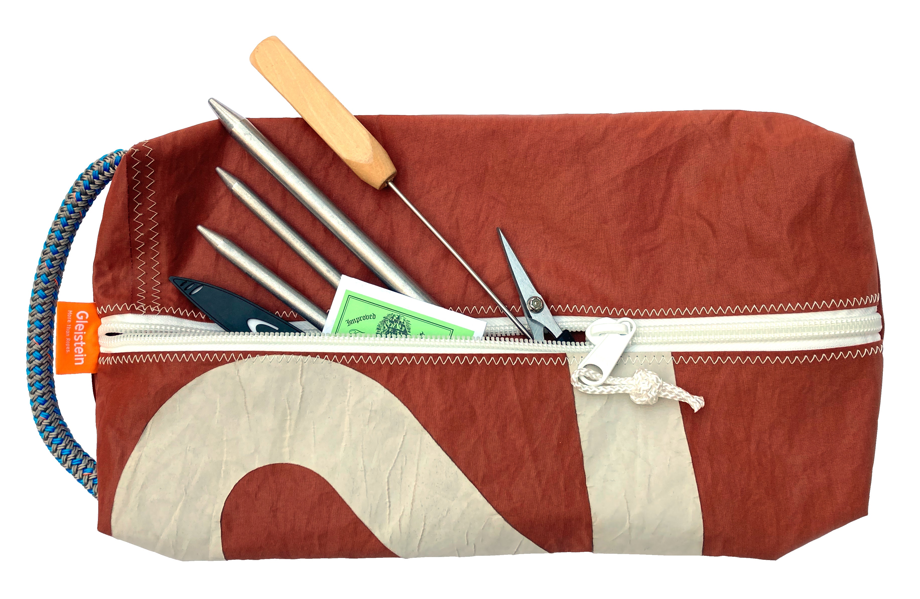 GLEISTEIN Spleißertasche - Nachhaltige Tasche aus gebrauchtem Segeltuch