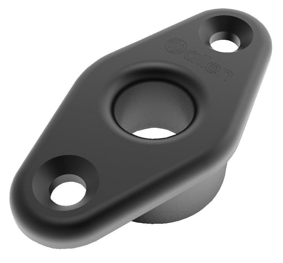 ALLEN Decksdurchführung mit Flansch - Aluminium eloxiert schwarz