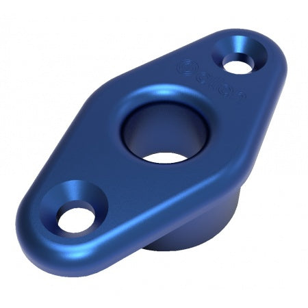 ALLEN Decksdurchführung mit Flansch - Aluminium eloxiert blau