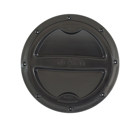 ALLEN Inspektionsdeckel mit Schraubverschluss - PP schwarz/weiß 100-148mm schwarz