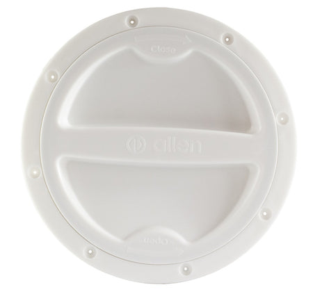 ALLEN Inspektionsdeckel mit Schraubverschluss - PP schwarz/weiß 100-148mm weiß