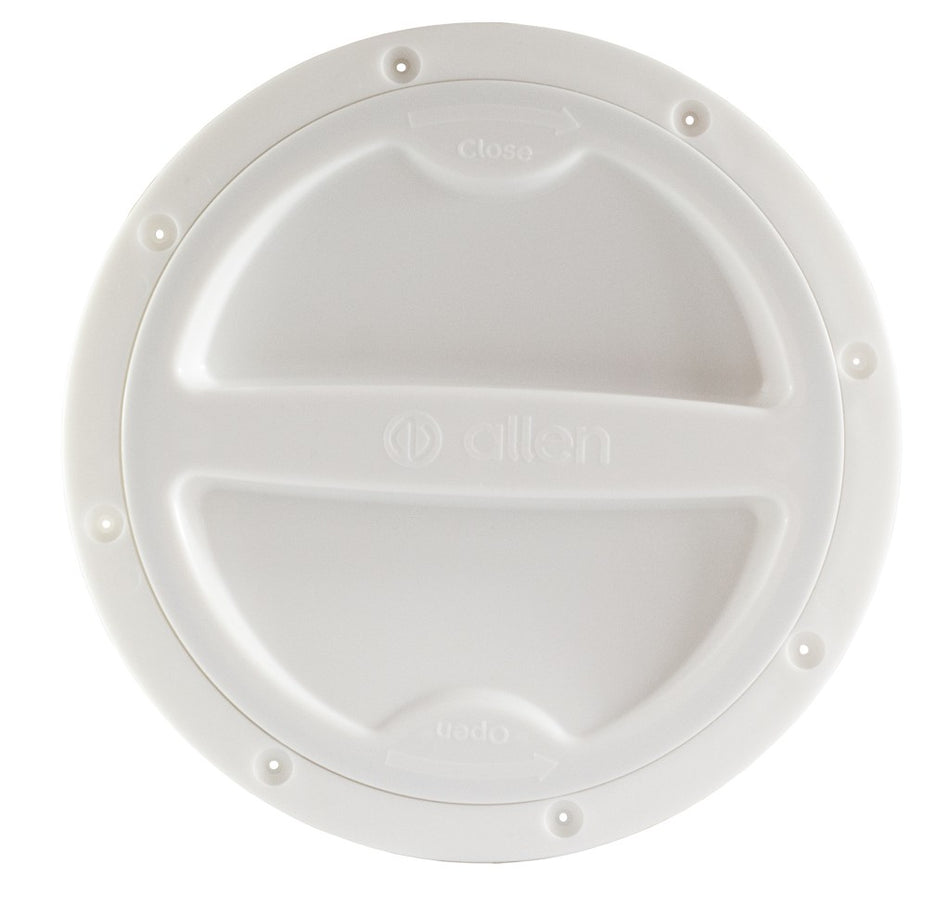 ALLEN Inspektionsdeckel mit Schraubverschluss - PP schwarz/weiß 100-148mm weiß