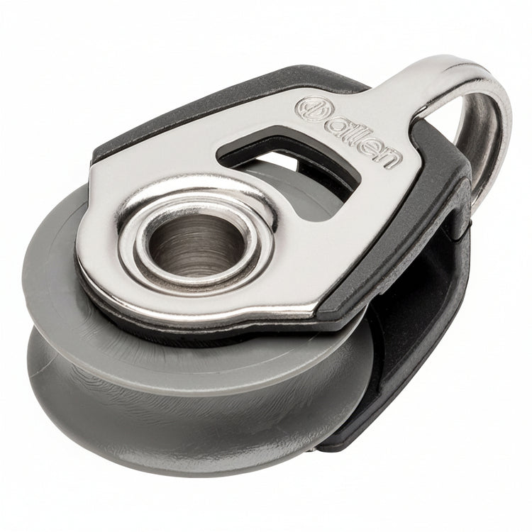 ALLEN Einfachblock gleitgelagert 20mm mit Auge - für Tau 2,5-6mm