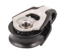 ALLEN Einfachblock kugell. 20mm, Seil 6mm, Auge mit Kunststoff