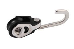 ALLEN Einfachblock kugell. 20mm, Seil 6mm, Haken