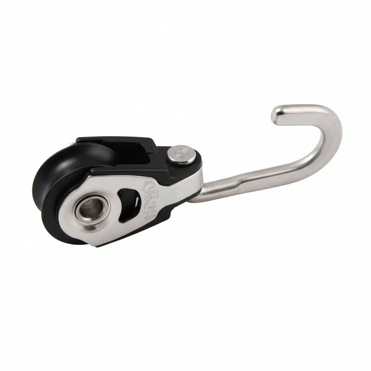 ALLEN Einfachblock kugelgelagert 20mm mit Haken - für Tau 2,5-6mm