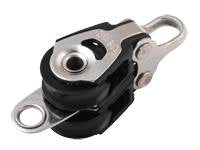 ALLEN Doppelblock kugell. 20mm, Seil 6mm, Auge, U-Bügel