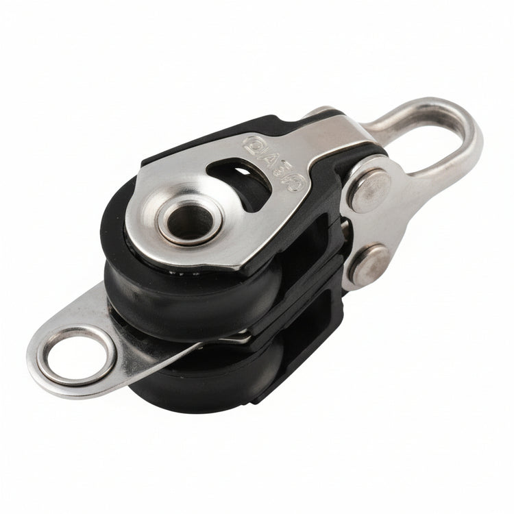 ALLEN Doppelblock kugelgelagert 20mm mit Unterbügel - für Tau 2,5-6mm