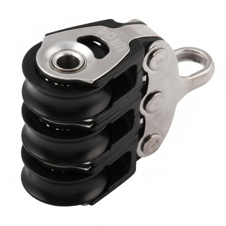 ALLEN Dreifachblock kugelgelagert 30mm mit festem Auge - für Tau 6-8mm