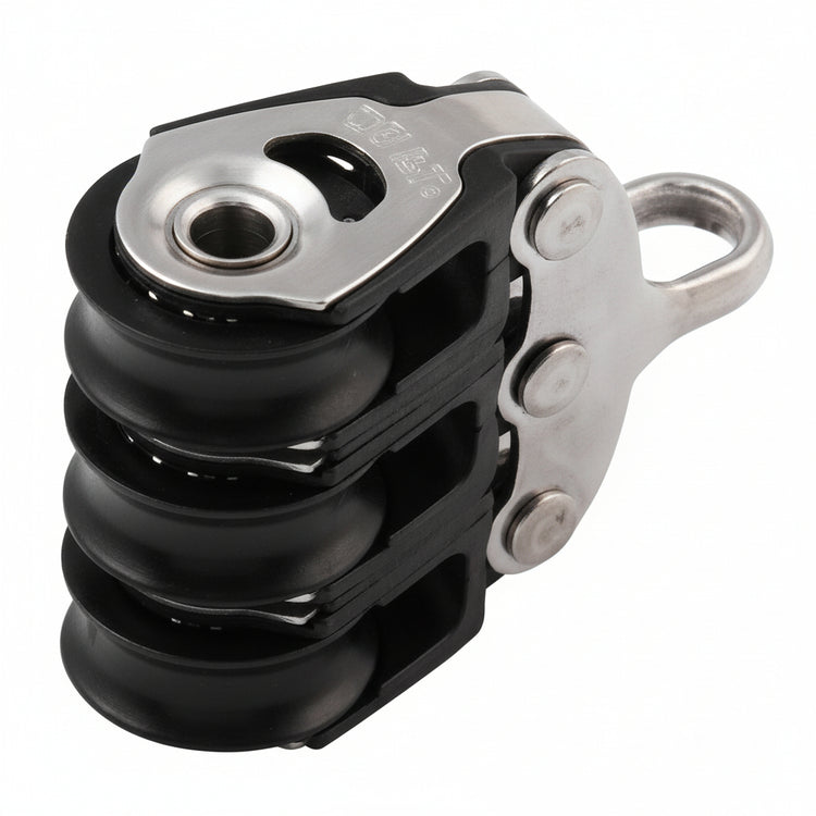 ALLEN Dreifachblock 30mm mit Unterbügel - Kugellager, für Tau 6-8mm