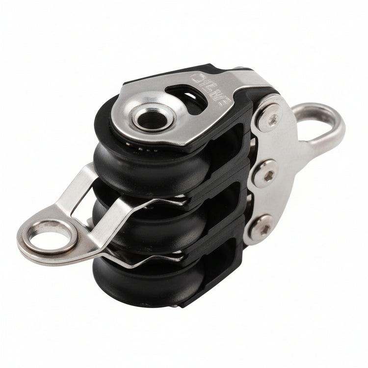 ALLEN Dreifachblock kugelgelagert 20mm mit Unterbügel - für Tau 2,5-6mm