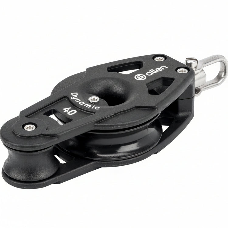 ALLEN Dynamic 40 Violinblock kugelgelagert - Fiddle mit Wirbelschäkel oder Klemme Wirbelschäkel