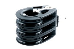 ALLEN Dreifachblock kugell. 50mm, Seil 10mm, Umstecksch, U-Bügel