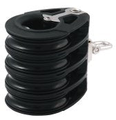 ALLEN Vierfachblock kugell. 60mm, Seil 12mm, Wirbelschäkel