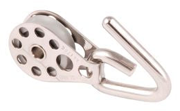 ALLEN Einfachblock gleitl. 25mm, Seil 8mm, Haken, POMrolle