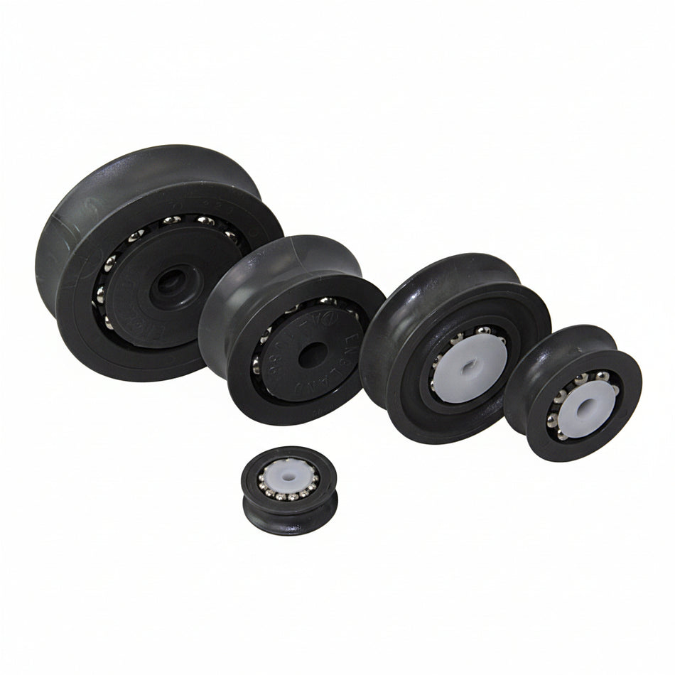 Edelstahlrollen mit Acetal- und Edelstahl-Achsen - Verschiedene Größen HA1886