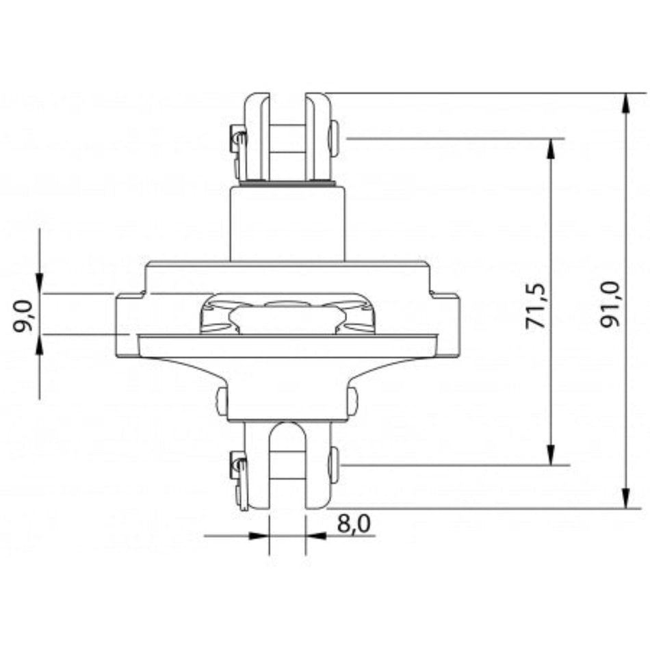 ALLEN SwiftFurl HA4907 Endlos Fockroller - Vorsegel Rollanlage mit Torlon-Kugellagern