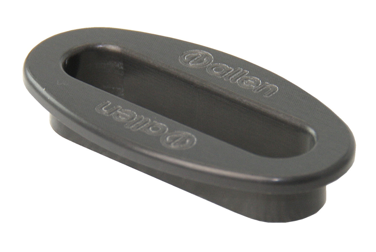 ALLEN Decksdurchführung Oval - Aluminium Eloxiert Schwarz - Verschiedene Größen